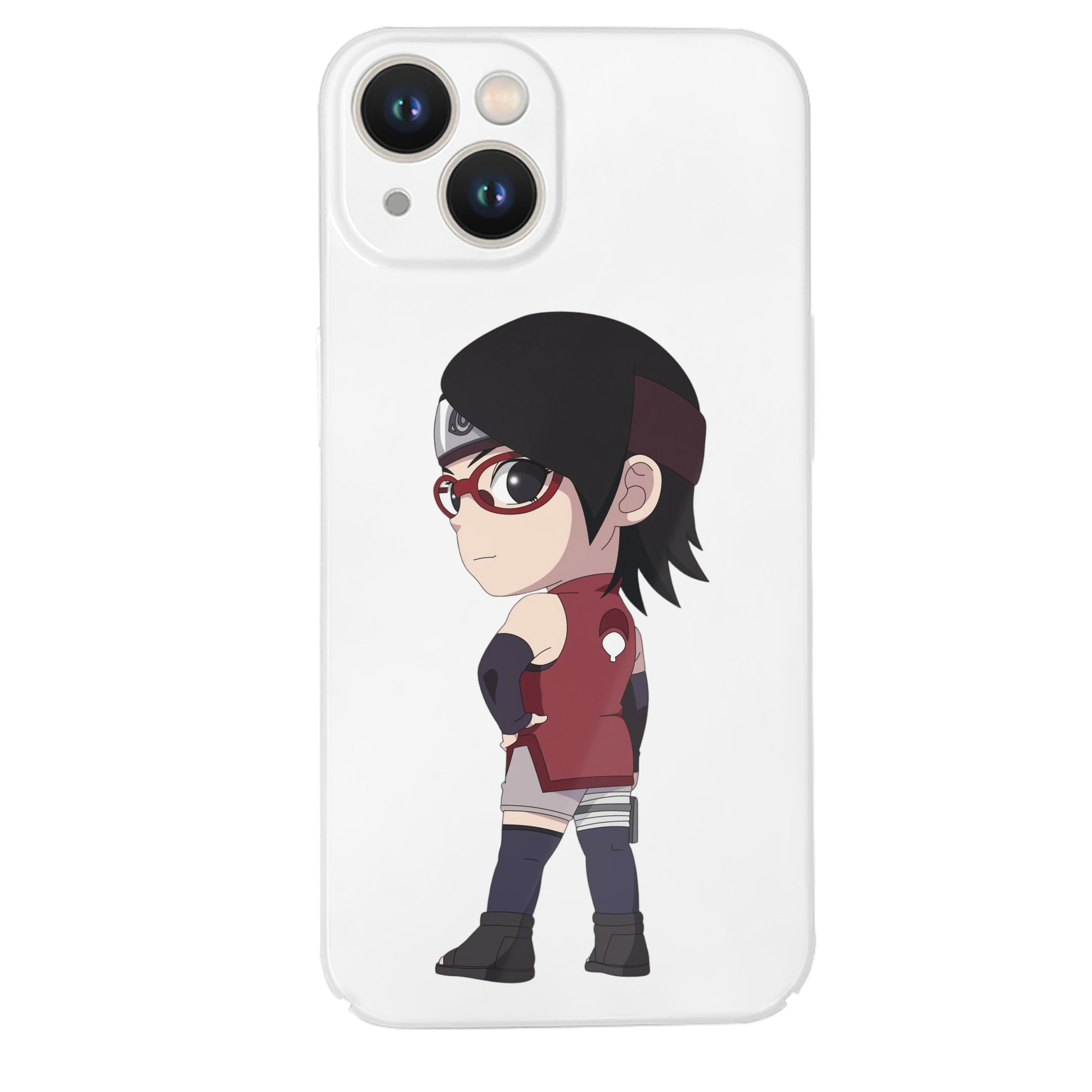 （画像用） NARUTO -ナルト- うちは サラダ Uchiha Sarada 【iPhone 14シリーズ対応】ハードケース